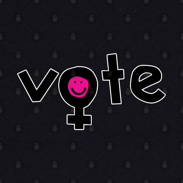 Vote for Womens Rights Female Gender Symbol by ellenhenryart